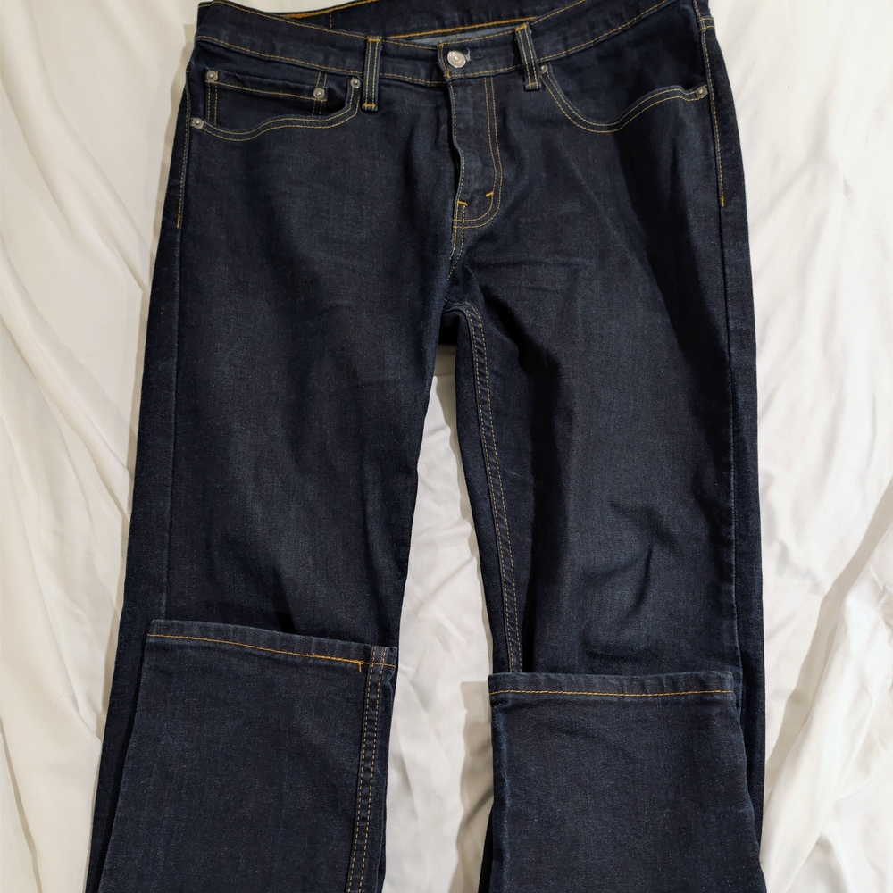 Levi's Men's Navy 502 Taper Fit Jeans